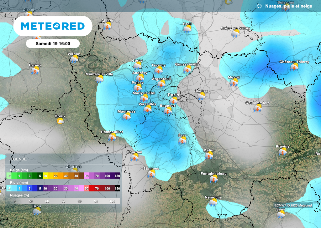 Attention aux orages samedi en région parisienne. Attention aux orages samedi en région parisienne.