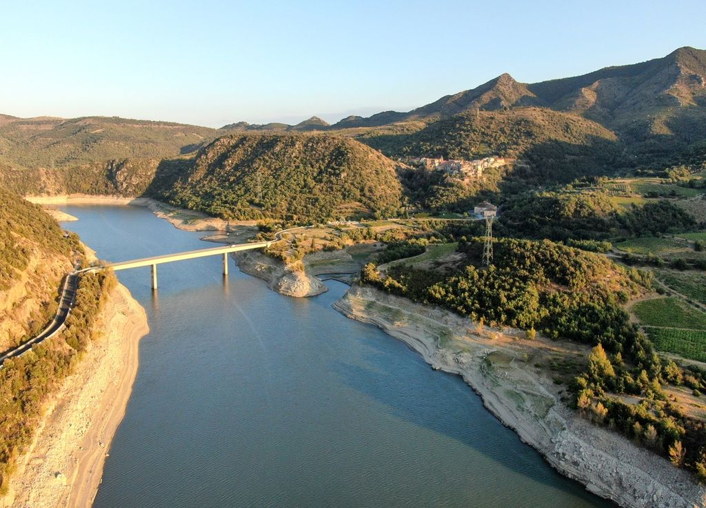 Agly cours d'eau fleuve Perpignan Roussillon sécheresse coule