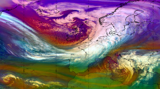 Una borrasca invernal del tamaño de Europa: Bella