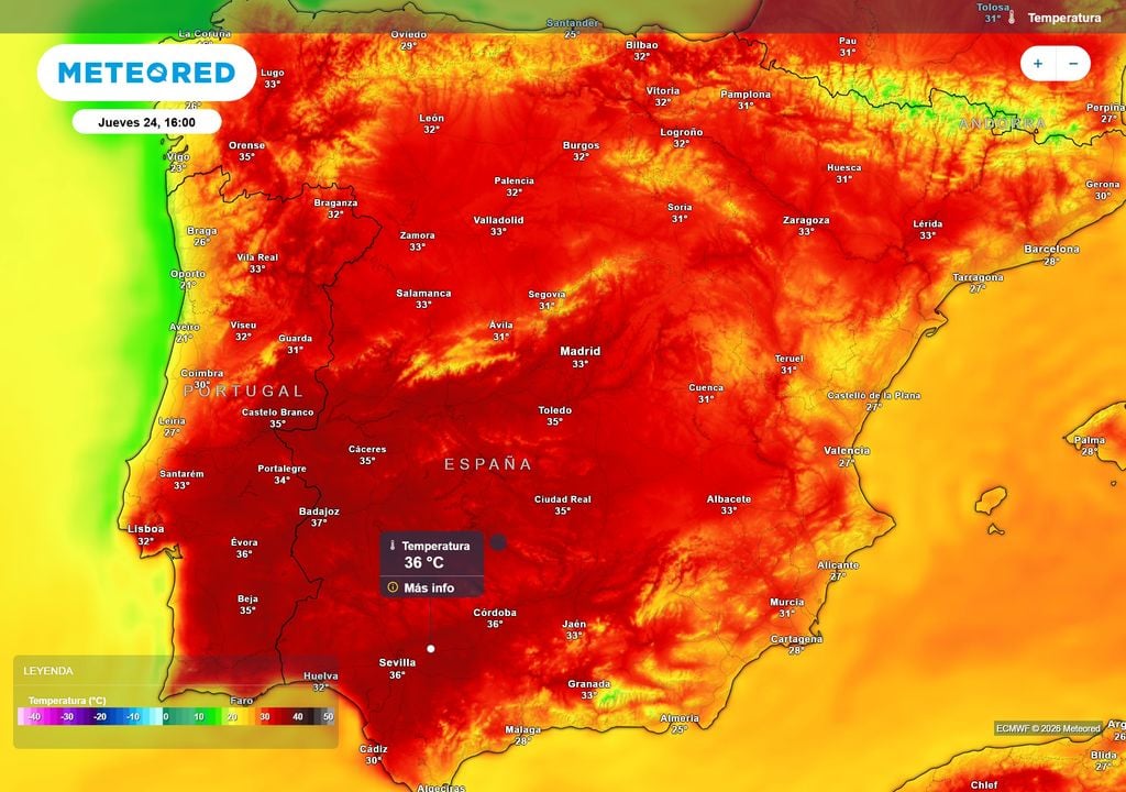 La estabilidad sobre España favorecerá a que las temperaturas continúen en aumento en las próximas jornadas.