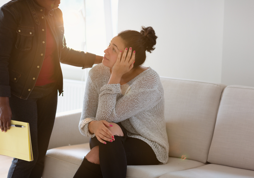Mujer en terapia Mujer en terapia