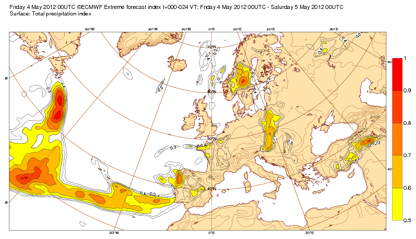 Una Cinta De Alto Contenido De Agua Precipitable Directa Hacia El Suroeste De La Península