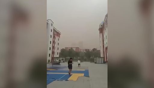 Una gran tormenta de arena engulle la ciudad china de Harbin: vientos de m&aacute;s de 130 km/h y varios heridos, aqu&iacute; el v&iacute;deo