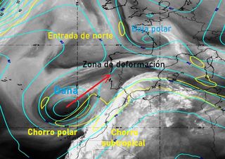 Una dana nos traerá tormentas al inicio de junio
