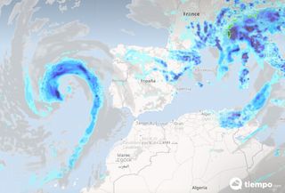 Una DANA, o gota fría, dejará tormentas fuertes a partir del jueves