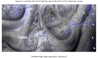 Una dana podría condicionar el tiempo en la semana de Fallas