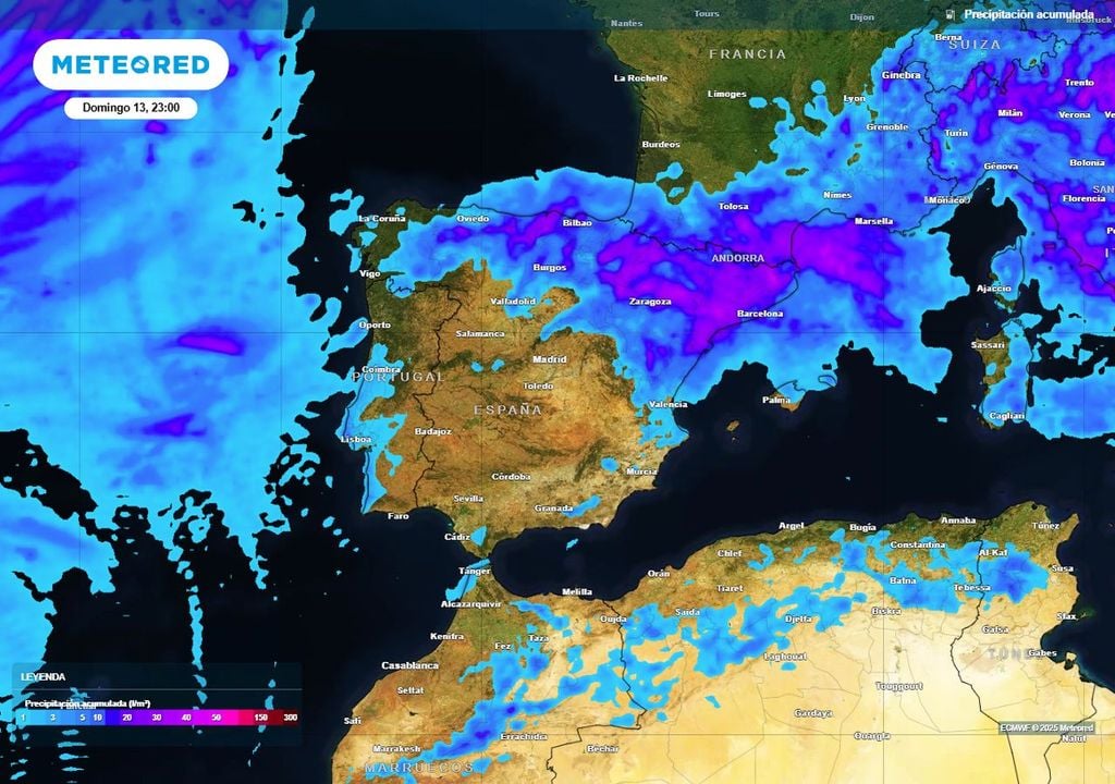 Precipitaciones acumuladas Precipitaciones acumuladas