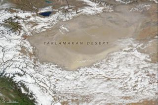 Una disminución en el polvo asiático