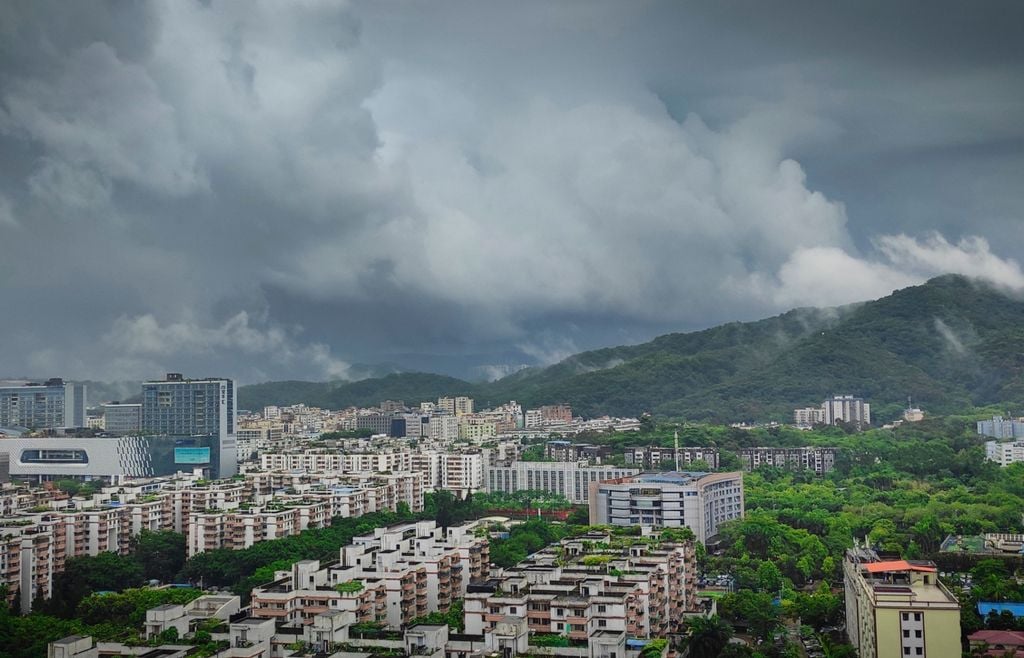 Guangdong, en el sur de China, tiene un clima cálido y muy húmedo que favorece durante determinados períodos del año el desarrollo de tormentas convectivas intensas.