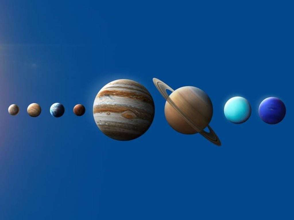 Artistic image of the planets that make up the Solar System. Sizes and distances are not to scale. Credit: StarWalk