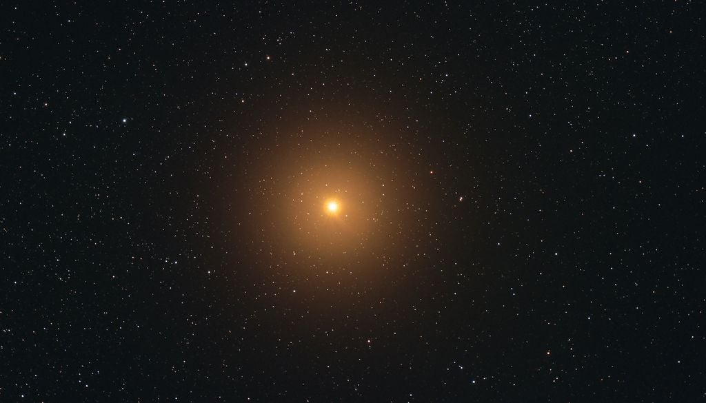 Betelgeuse es una supergigante roja que brilla intensamente en el cielo nocturno.