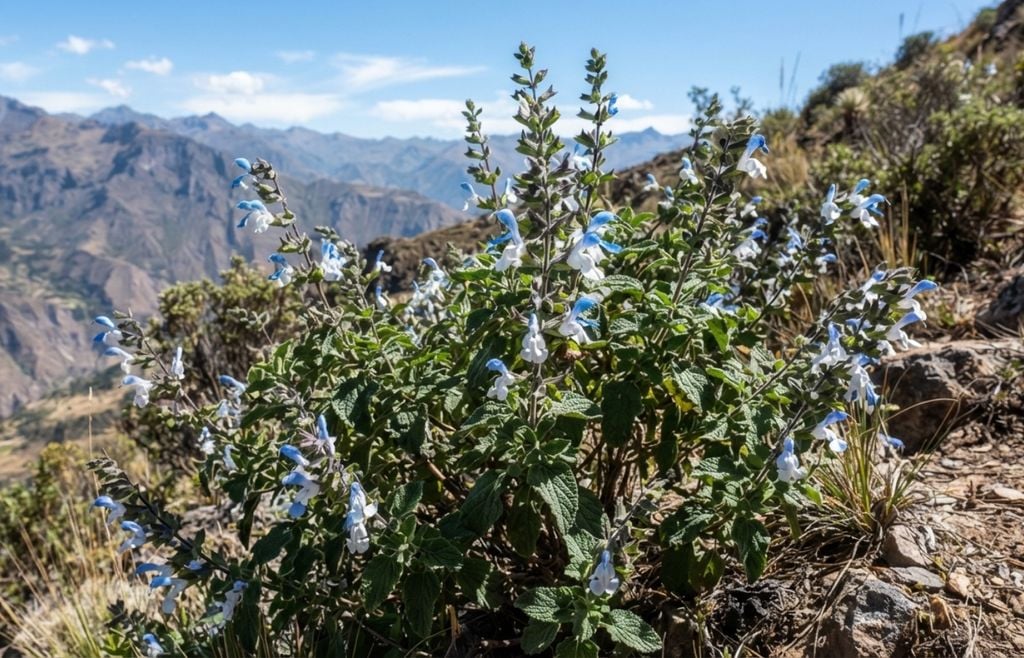 La planta crece en los Andes peruanos, en matorrales y laderas situados entre 2.000 y 2.400 metros de altura. Su ambiente natural son los matorrales y las laderas montañosas de Perú.