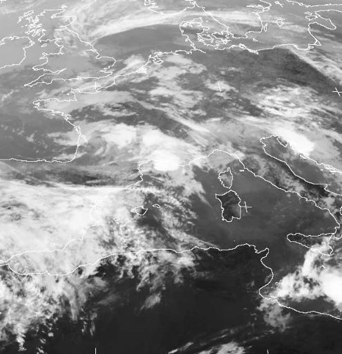 Imagen infrarroja del 3 de octubre a las 09 UTC.