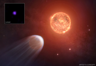Unos astrónomos descubren una estrella muy joven que está evaporando su 'planeta bebé' bombardeándolo con rayos X