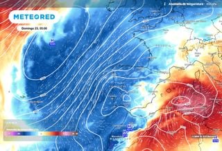 Una gran ondulaci&oacute;n del chorro polar traer&aacute; un cambio de tiempo radical a Espa&ntilde;a a partir del jueves