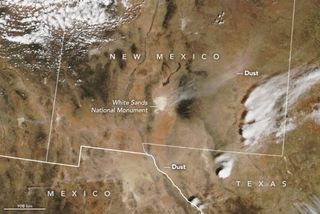 Una gran tormenta de polvo en zonas de EE.UU.