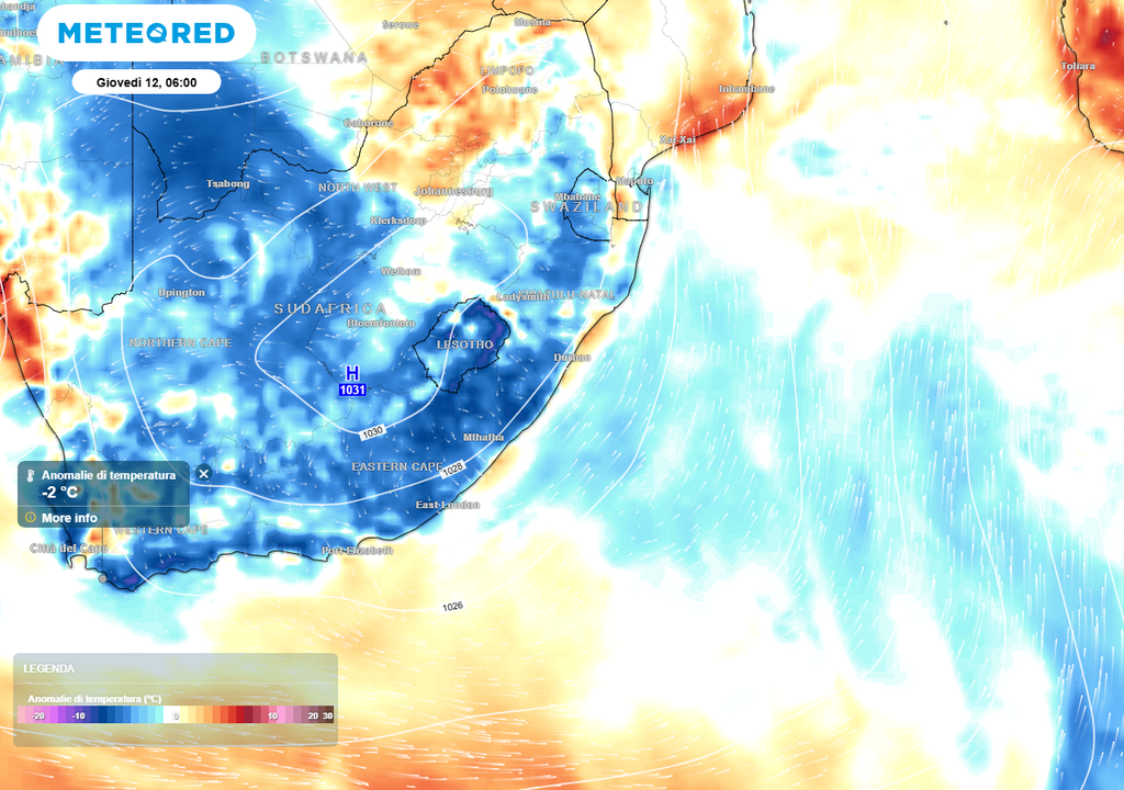 Freddo nell'Africa australe. Freddo nell'Africa australe.