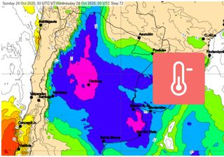 Una inusual irrupción de aire frío llegará este lunes 27 al centro de Argentina: estas serán las ciudades más frías