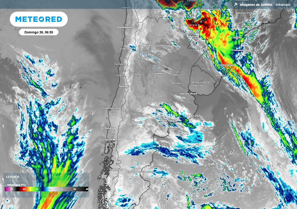 Tiempo Argentina frío polar heladas bajas temperaturas pronóstico clima