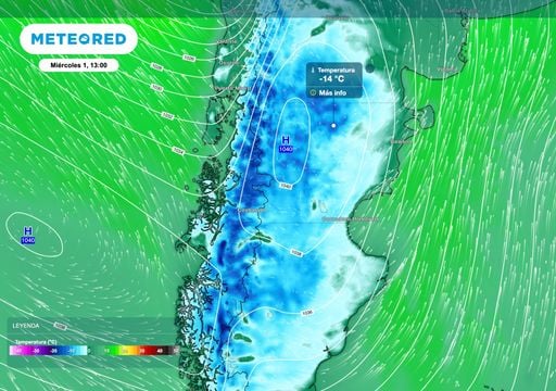 Una irrupci&oacute;n de aire ant&aacute;rtico cubrir&aacute; la Patagonia: cu&aacute;ndo y d&oacute;nde llegar&aacute;n las nevadas y el marcado descenso t&eacute;rmico
