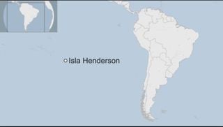 Una isla de plásticos y basuras