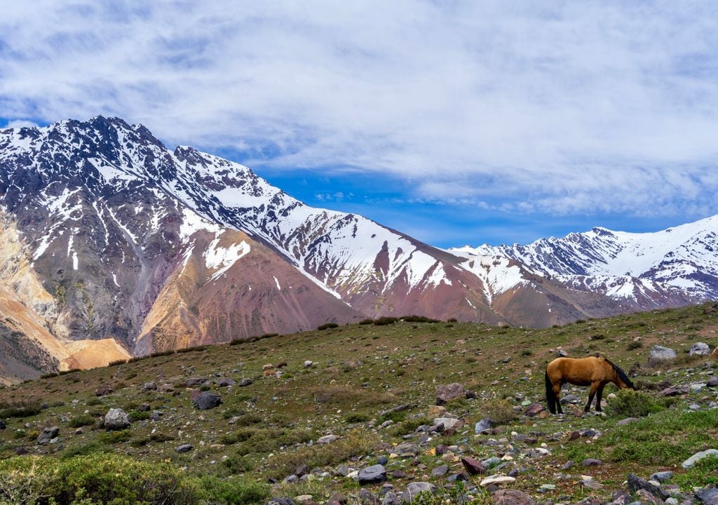 Cajón del Maipo, destino de montaña cerca de Santiago.