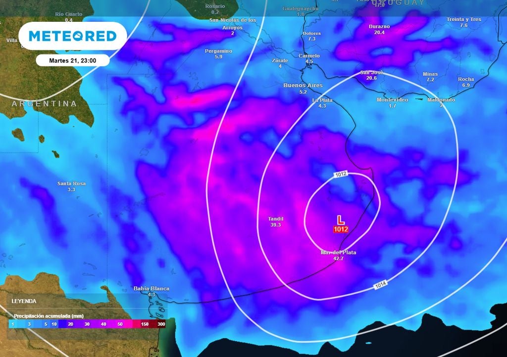 Una ciclogénesis impacta hoy el centro del país.