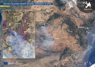 Una nueva ola de calor amenaza con reactivar los grandes incendios que afectan a Espa&ntilde;a y Francia