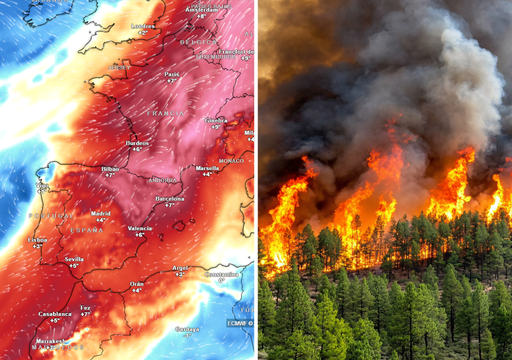 La cuarta ola de calor del verano amenaza con reactivar los grandes incendios que afectan a Espa&ntilde;a, Portugal y Francia