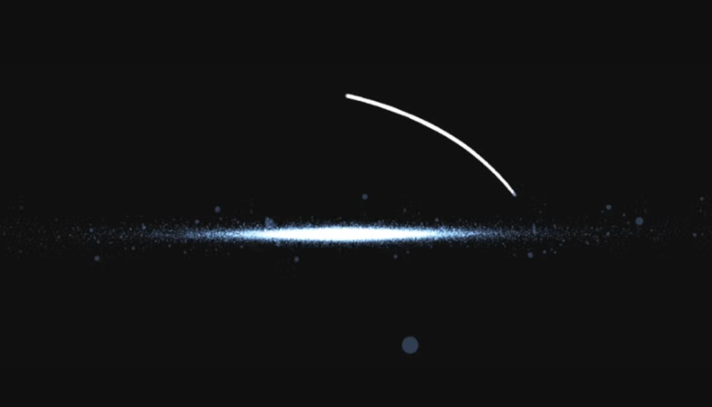 Stellar stream Ricostruzione della corrente stellare denominata GD-1 all'interno della nostra Galassia. Credit: https://adrian.pw/visualizations/mwstreams/