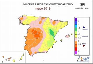 Una primavera seca y verano más cálido de lo normal en 2019
