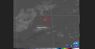 Una roca espacial explota y es observada por GOES sobre Puerto Rico