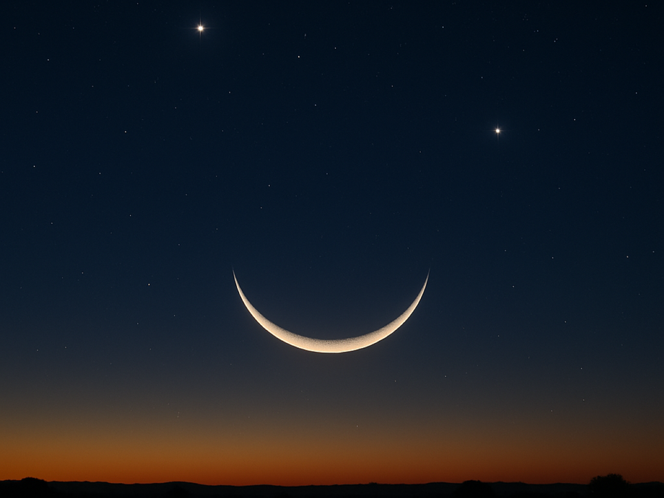 Una sonrisa en el cielo: conjunción de la Luna, Venus y Saturno este 25 de abril. Noticias en tiempo real
