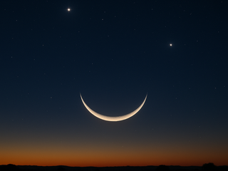 Una sonrisa en el cielo: conjunción de la Luna, Venus y Saturno este 25 de abril