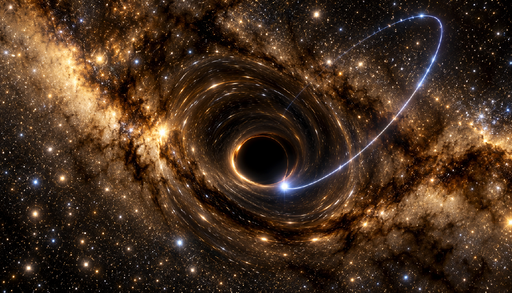 Una stella sfiora Sagittarius A*: cos&igrave; potremo misurare la rotazione del buco nero della Via Lattea