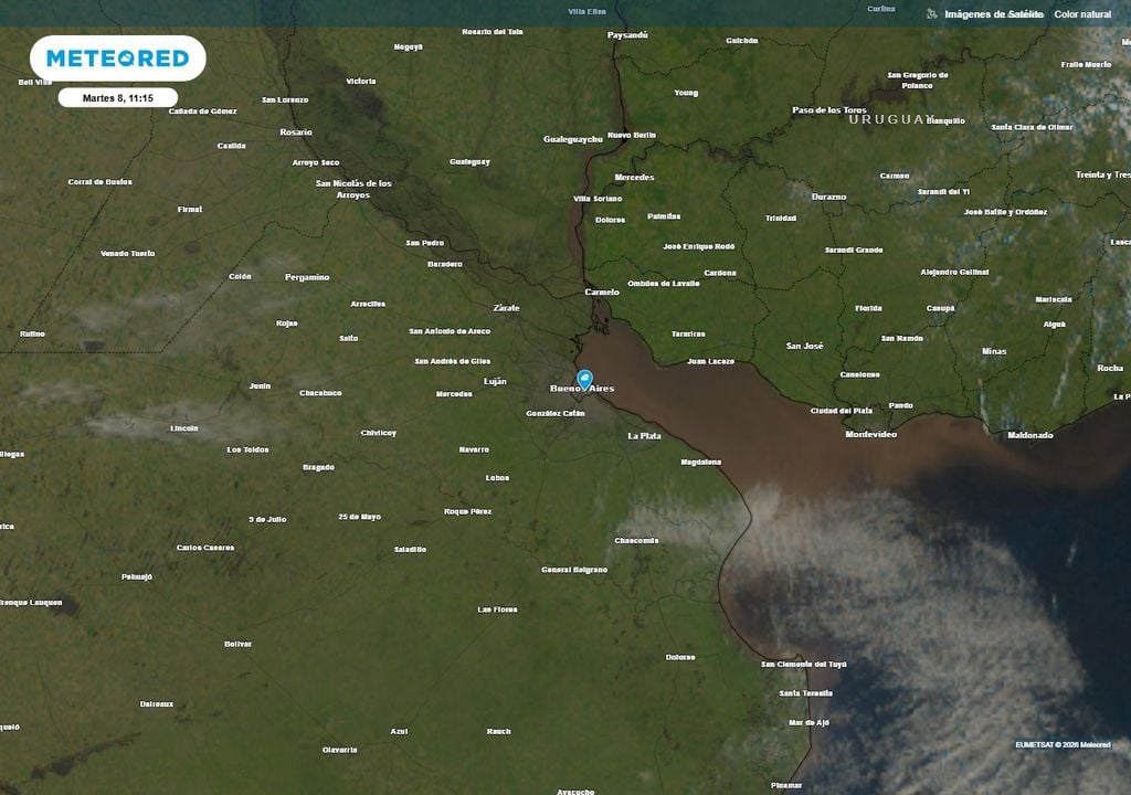 Sudestada frío Buenos Aires AMBA pronóstico tiempo clima Martes muy soleado en Buenos Aires.