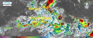 Una zona de bajas presiones del Pacífico es vigilada al sur de México