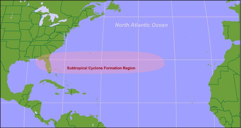 Unas Notas Sobre Ciclones Subtropicales E Híbridos. Parte Iv: Climatología Unas Notas Sobre Ciclones Subtropicales E Híbridos. Parte Iv: Climatología