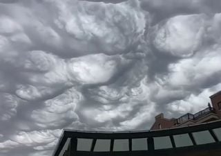 Vídeo: unas raras nubes asperitas aparecen en los cielos de Chaoyang, China