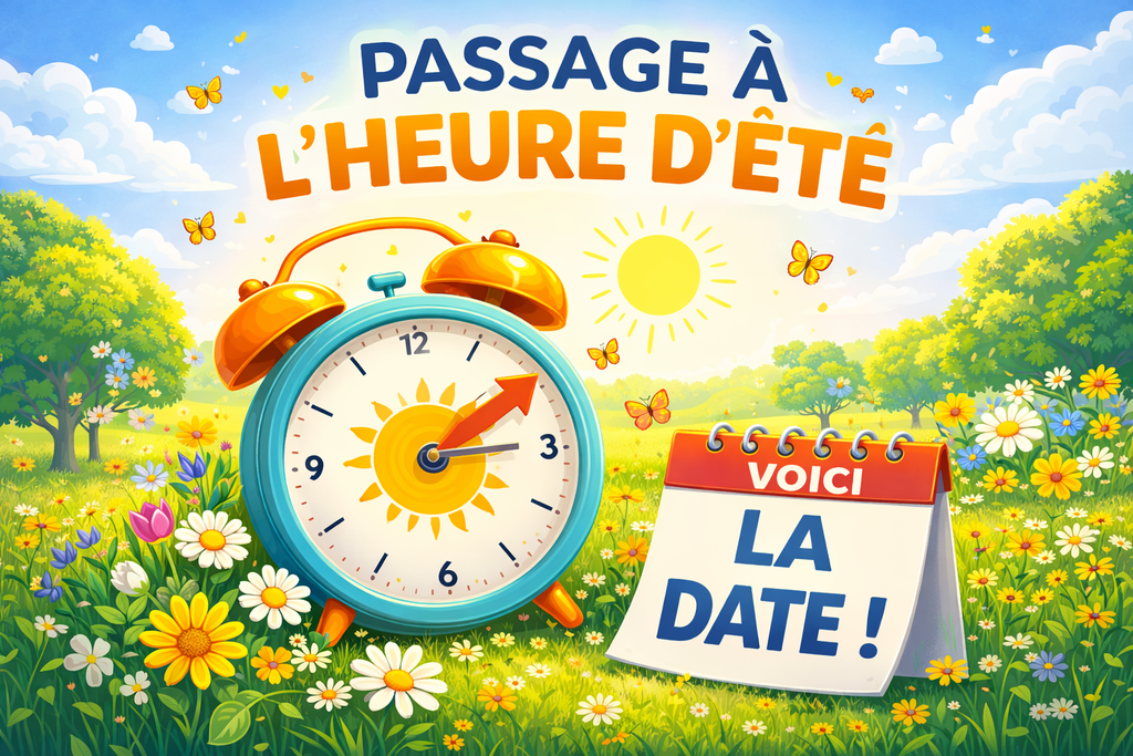 Le passage à l'heure d'été aura lieu dans la nuit du samedi 28 mars au dimanche 29 mars. À 2 heures, il sera 3 heures. Image générée par l'intelligence artificielle (ChatGPT).