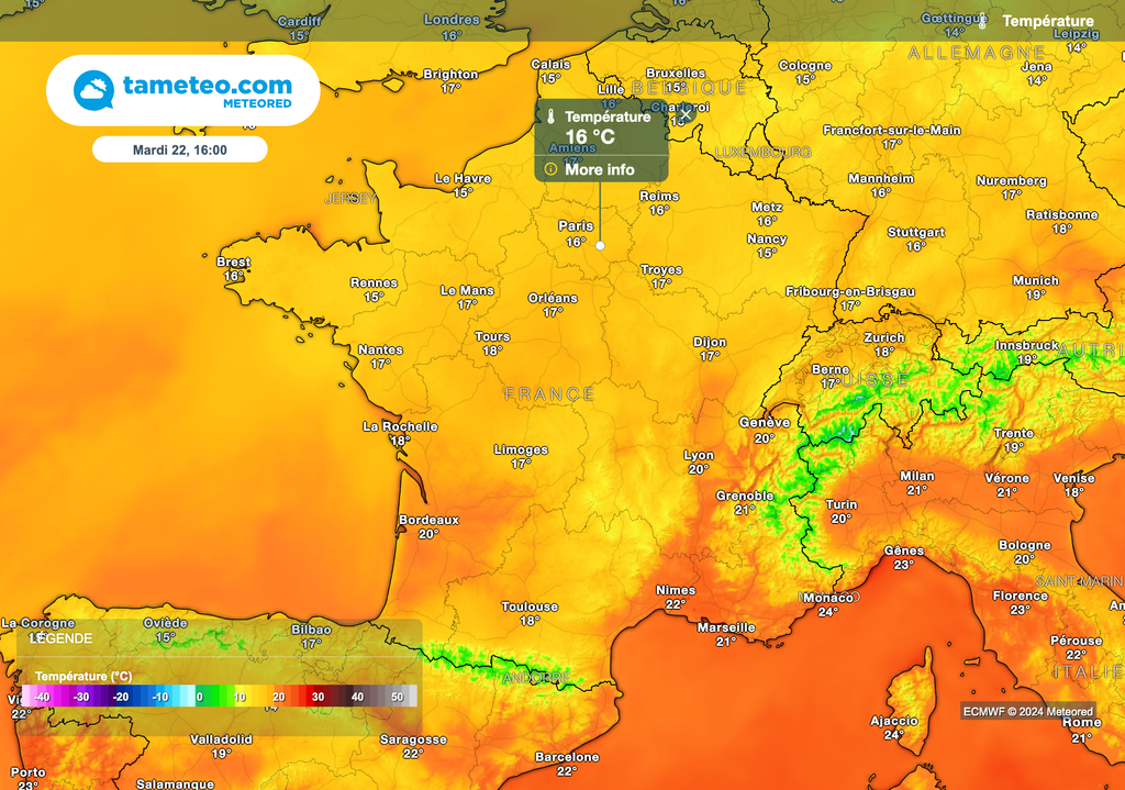 Chute des températures demain après-midi ! Chute des températures demain après-midi !