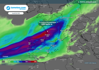 Une importante rivière atmosphérique est sur le point de frapper la France ! À quoi faut-il s'attendre dès mercredi ?