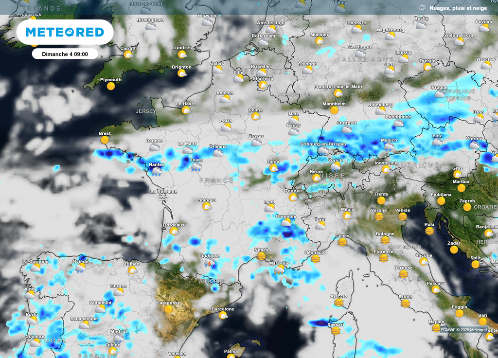 Nébulosité dimanche matin