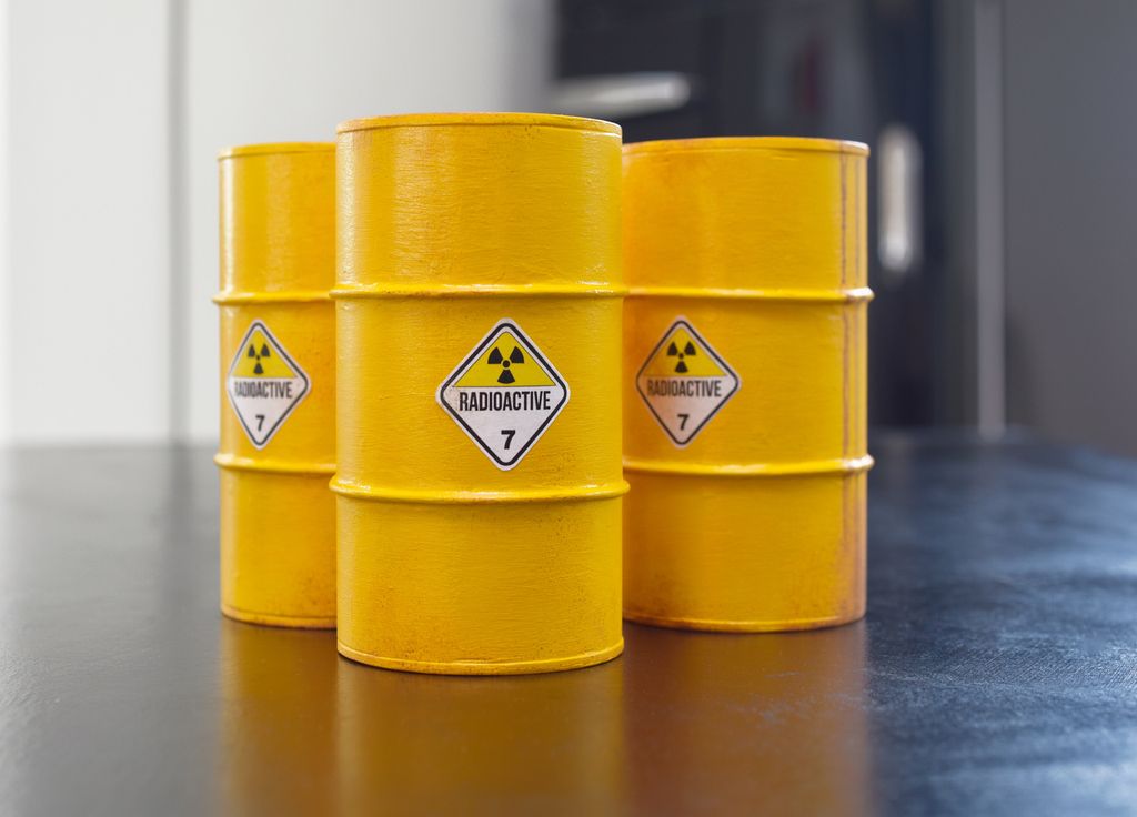 Fûts déchets radioactifs