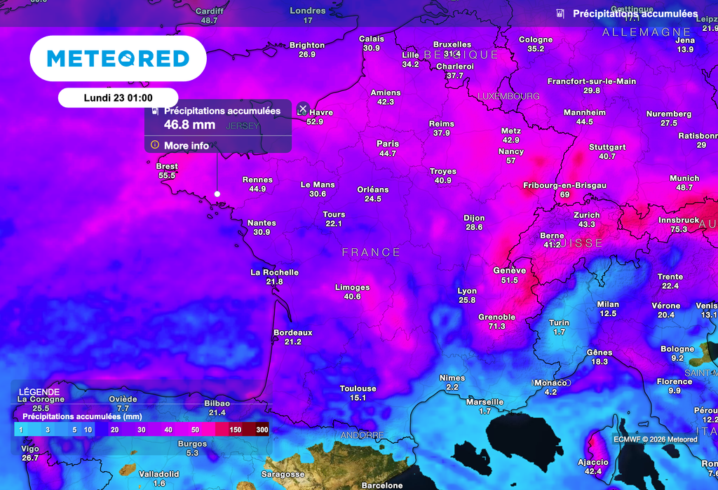 Encore de fortes pluies attendues en France !
