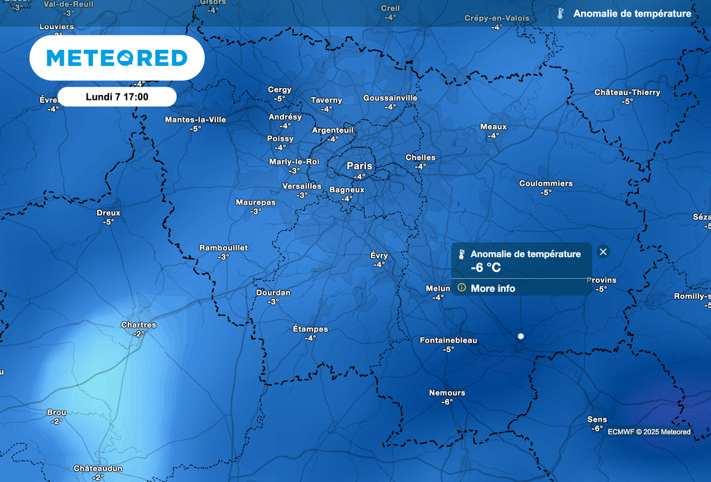 Fraîcheur automnal pour ce début de semaine en région parisienne.