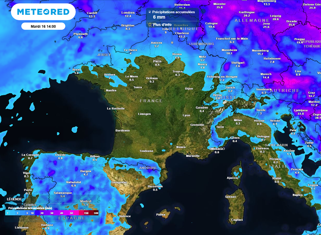 En dehors des quelques averses de cette fin de semaine dans l'extrême nord, le temps s'annonce bien sec ces prochains jours. En dehors des quelques averses de cette fin de semaine dans l'extrême nord, le temps s'annonce bien sec ces prochains jours.