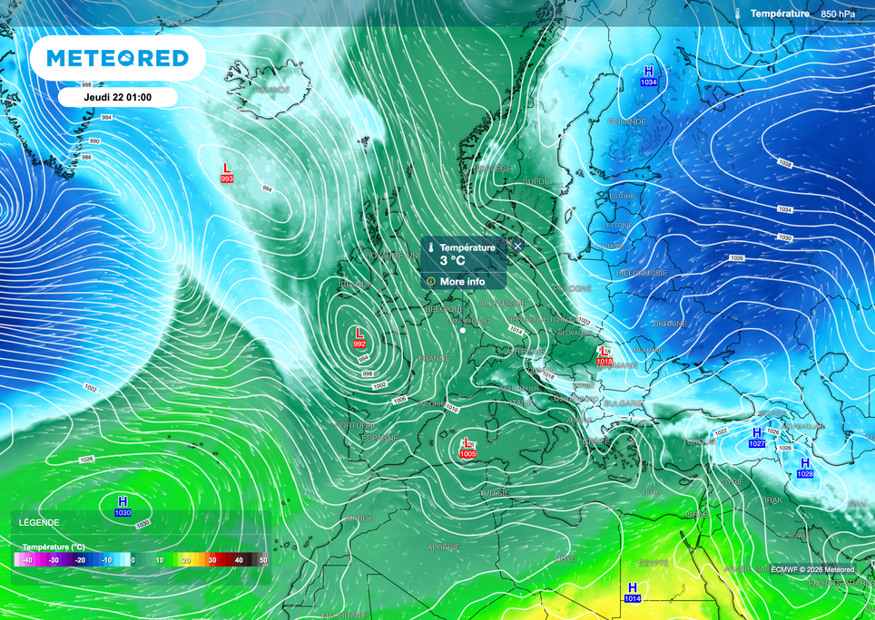 Le régime dépressionnaire pourrait bel et bien faire remonter les températures.