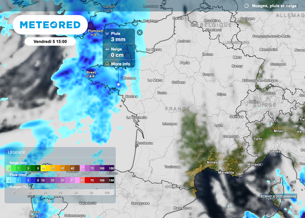 Une nouvelle perturbation attendue en Bretagne vendredi. Une nouvelle perturbation attendue en Bretagne vendredi.
