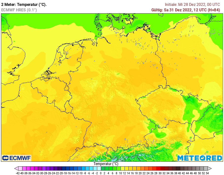 ECMWF Vorhersage Silvester